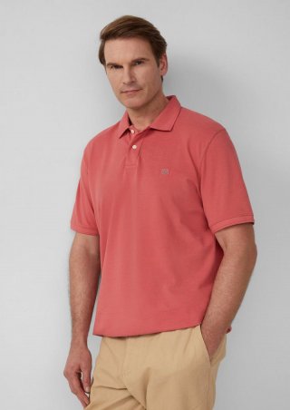 s.Oliver Poloshirt mit kleinem Labelpatch - himbeere