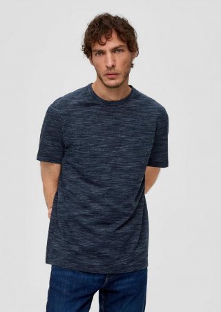 s.Oliver T-Shirt mit Crew Neck - navy