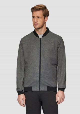 s.Oliver s.O JOGG: Blouson aus Baumwollmix - dunkelgrau
