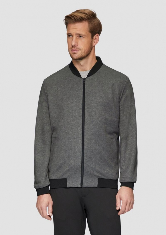 s.Oliver s.O JOGG: Blouson aus Baumwollmix - dunkelgrau