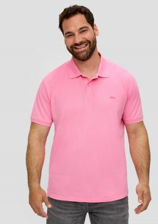 s.Oliver Poloshirt mit kleinem Label-Print - altrosa