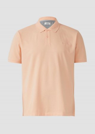 s.Oliver Poloshirt aus Baumwollpiqué - papaya