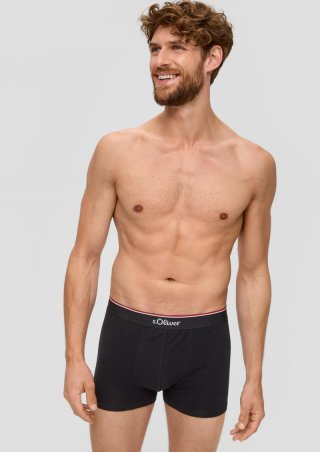 s.Oliver Boxershort im 3er-Pack - schwarz