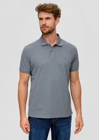 s.Oliver Poloshirt aus Baumwollpiqué - schiefergrau