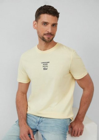 s.Oliver T-Shirt mit Artwork - vanille