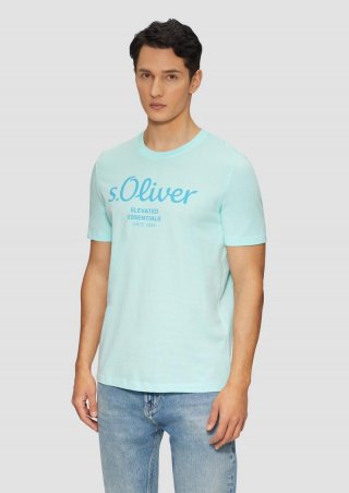 s.Oliver T-Shirt mit Logo-Print - ozeangrün