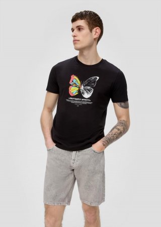 s.Oliver Bermuda Jeans John / Regular Fit / Mid Rise / Straight Leg - hellgrau