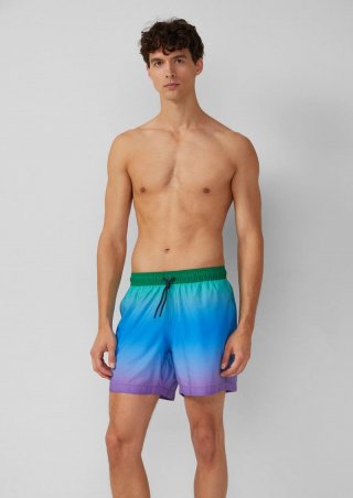 s.Oliver Badehose mit Pride-Motiv - blau