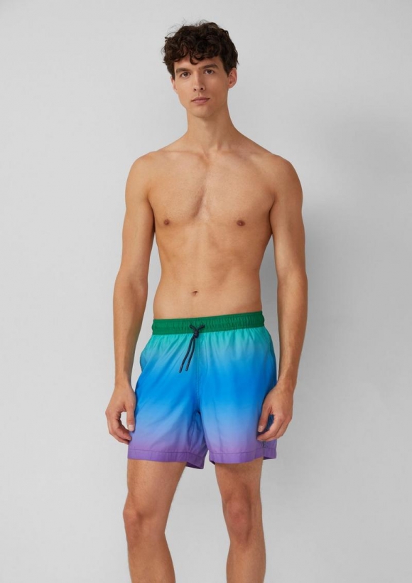 s.Oliver Badehose mit Pride-Motiv - blau