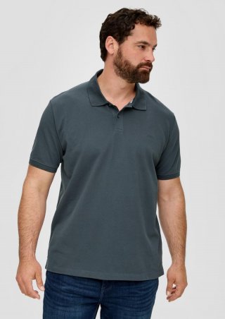 s.Oliver Poloshirt aus Baumwollpiqué - schiefergrau