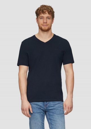 s.Oliver T-Shirt mit Logo-Detail - navy