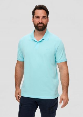s.Oliver Poloshirt aus Baumwollpiqué - helles petrol