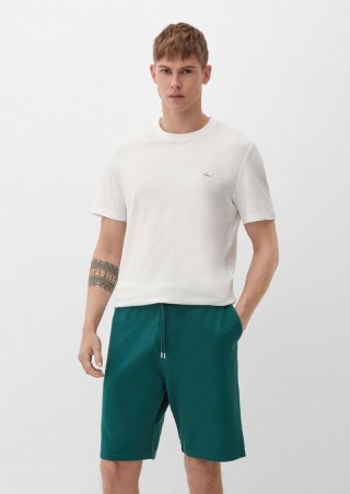 s.Oliver Relaxed: Sweatpants mit Elastikbund - tannengrün