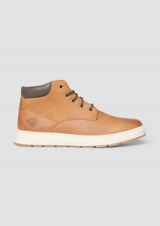 s.Oliver Stiefel aus Leder - cognac