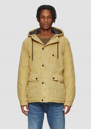 s.Oliver Wattierte Jacke mit Coating - goldgelb