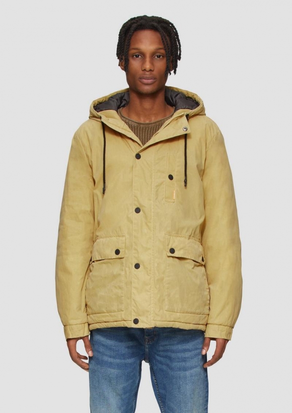 s.Oliver Wattierte Jacke mit Coating - goldgelb