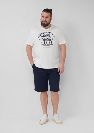s.Oliver Phoenix: Chino-Shorts aus Baumwollstretch - tiefblau