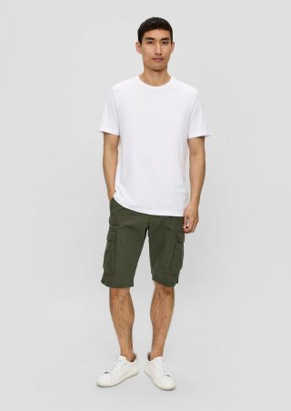 s.Oliver Cargo-Bermuda im Relaxed Fit - olivgrün