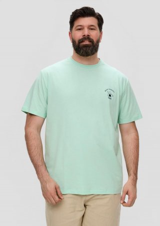s.Oliver T-Shirt mit Grafik-Print - minze