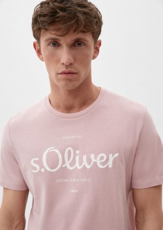 s.Oliver T-Shirt mit Logoprint - zartrosa