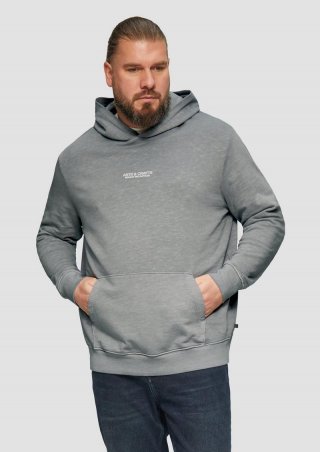 s.Oliver Hoodie mit Flammgarn-Struktur im Relaxed Fit - schiefergrau