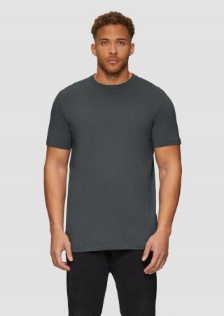 s.Oliver T-Shirt aus reiner Baumwolle - schiefergrau