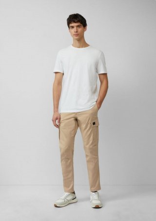 s.Oliver Cargohose mit Garment Dye und Straight Leg - beige