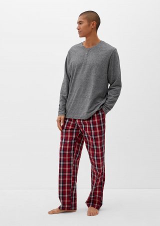 s.Oliver Pyjamahose mit Labelbund - preiselbeere