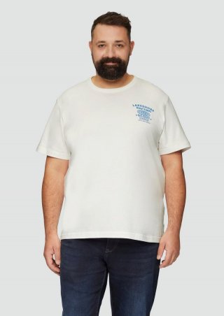 s.Oliver Baumwollshirt mit Frontprint - weiß