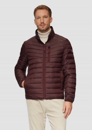 s.Oliver Leicht wattierte Steppjacke aus recyceltem Polyester - bordeaux