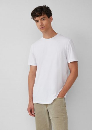 s.Oliver Performance T-Shirt mit Cooling Effekt - weiß