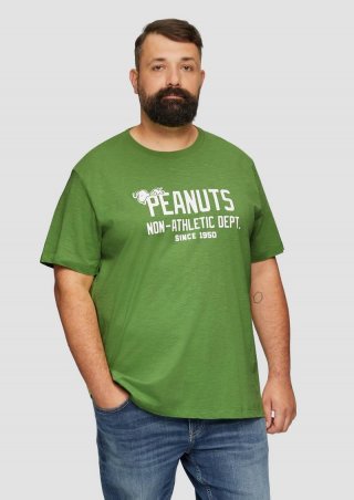 s.Oliver T-Shirt mit Peanuts®-Print - bambusgrün