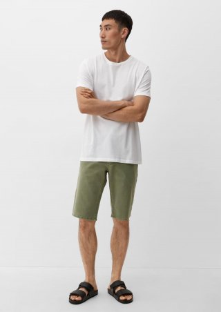 s.Oliver Jeans / Regular Fit / High Rise / Straight Leg - olivgrün