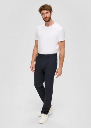 s.Oliver s.O PURE: Anzughose im Slim Fit - navy