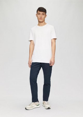 s.Oliver Cargohose aus Baumwollstretch im Regular Fit - navy