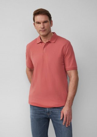 s.Oliver Poloshirt mit Logo-Stickerei - koralle