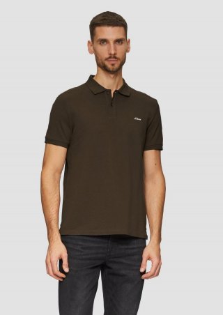 s.Oliver Poloshirt aus Baumwollpiqué - flieder