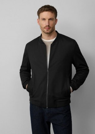 s.Oliver s.O JOGG: Bomberjacke aus Stretch-Jersey - schwarz