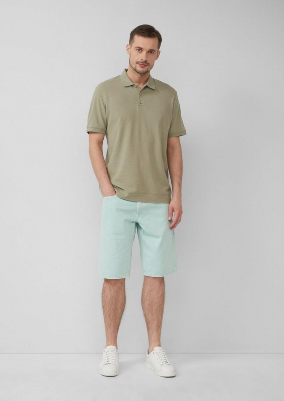 s.Oliver Coloured Jeans-Bermuda / Regular Fit / Mid Rise - türkis