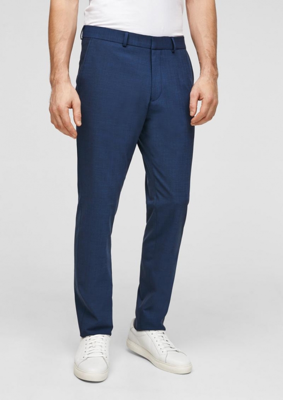 s.Oliver Slim Fit: Hose mit Hyperstretch - ozeanblau