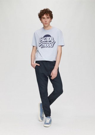 s.Oliver Jogpants aus Leinenmix mit Tunnelzug und Eingrifftaschen - tiefblau