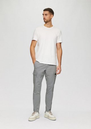 s.Oliver Phoenix: Cargohose mit Garment Dye und Straight Leg - schiefergrau