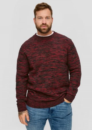 s.Oliver Strickpullover aus Effektgarn - lila