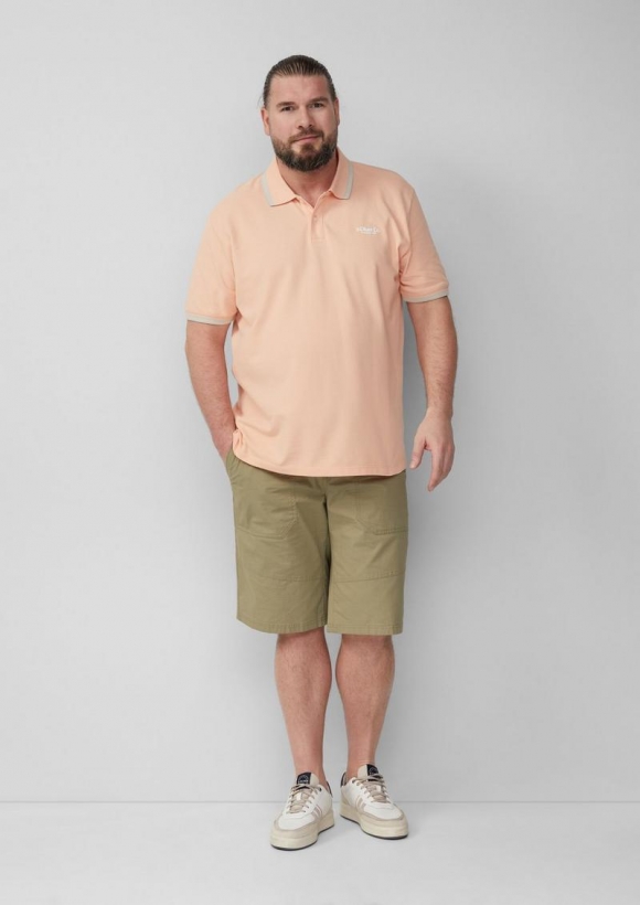 s.Oliver Phoenix: Bermuda mit Ripstop-Struktur im Worker-Style - olivgrün