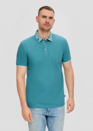 s.Oliver Poloshirt mit Piquéstruktur - petrol