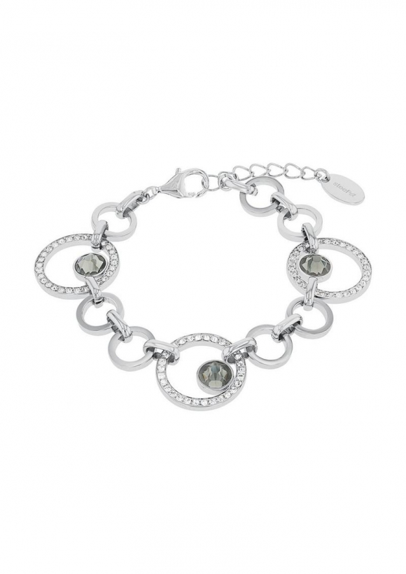 s.Oliver Armkette mit Kristallglas - silber