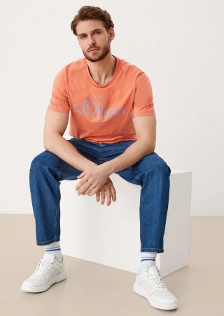 s.Oliver Labelshirt aus Jersey - orange