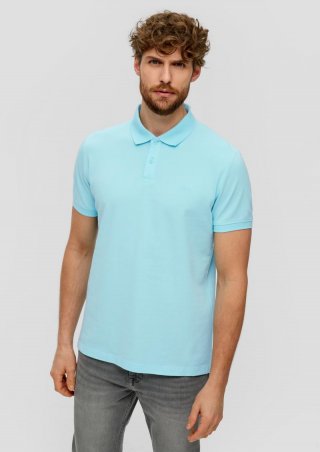 s.Oliver Poloshirt aus Baumwollpiqué - helles türkis