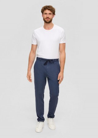 s.Oliver s.O JOGG: Anzughose im Slim Fit - tiefblau
