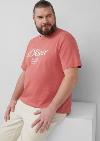 s.Oliver T-Shirt mit Logo-Print - himbeere
